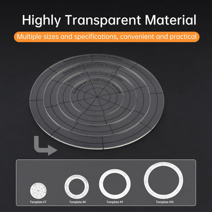 PetaliquePro – 10PCS Acrylic Quilting Template & Ruler Set