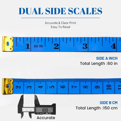 FlexiMeasure – 2PCS Soft Retractable Sewing Tape Measure Set