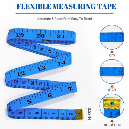 FlexiMeasure – 2PCS Soft Retractable Sewing Tape Measure Set