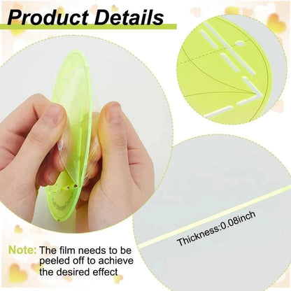 Circley – 4-Piece Round Quilting Template Set