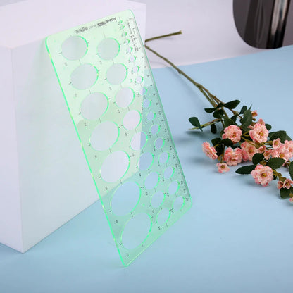 RoundyQuilt – 6Pcs Plastic Sewing Quilting Ruler Set