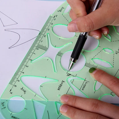 RoundyQuilt – 6Pcs Plastic Sewing Quilting Ruler Set