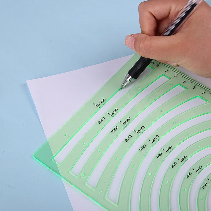 RoundyQuilt – 6Pcs Plastic Sewing Quilting Ruler Set