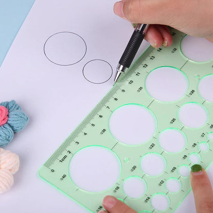 RoundyQuilt – 6Pcs Plastic Sewing Quilting Ruler Set