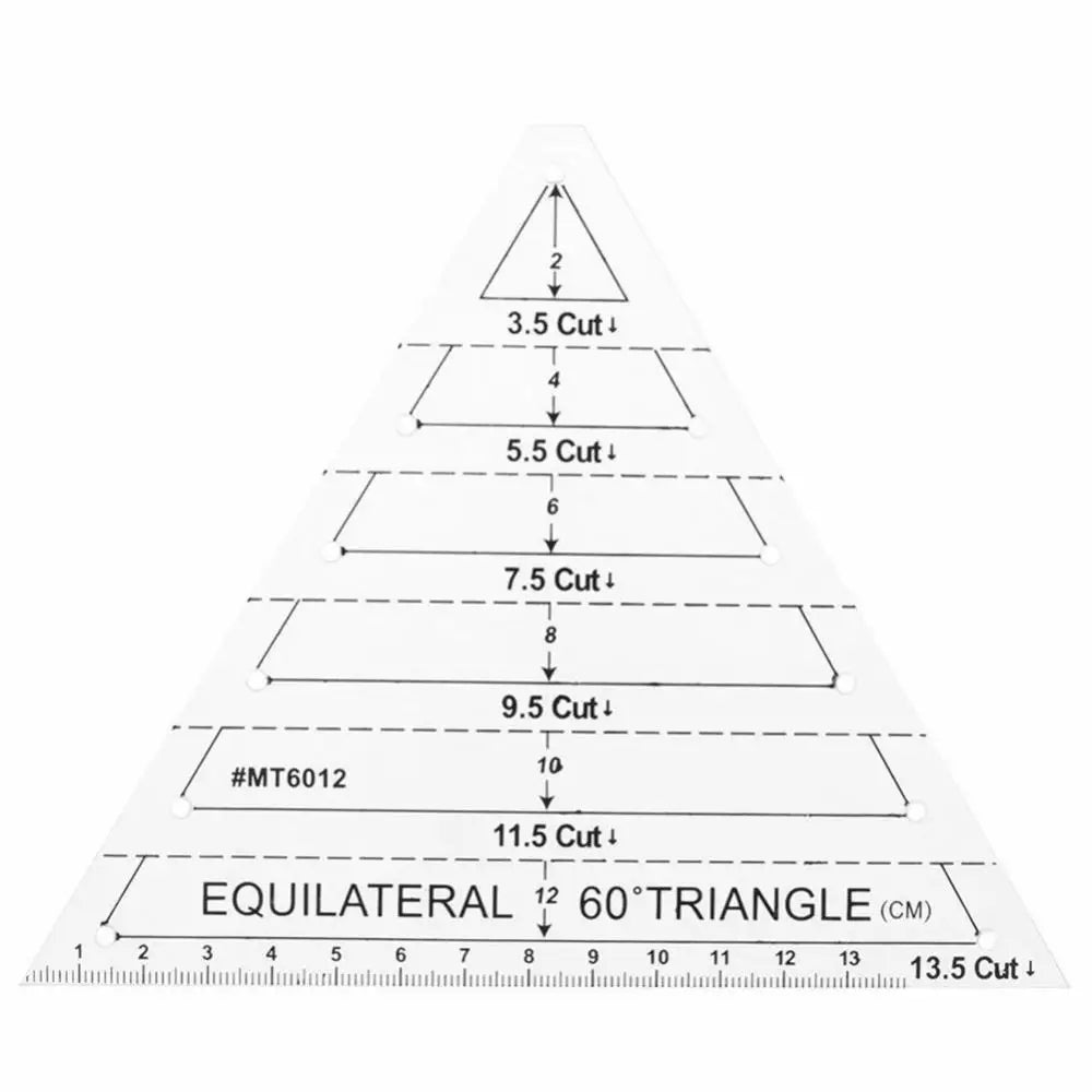 Tailory – 4Pcs Transparent Patchwork Quilting Ruler Set