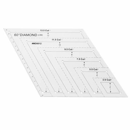 Tailory – 4Pcs Transparent Patchwork Quilting Ruler Set