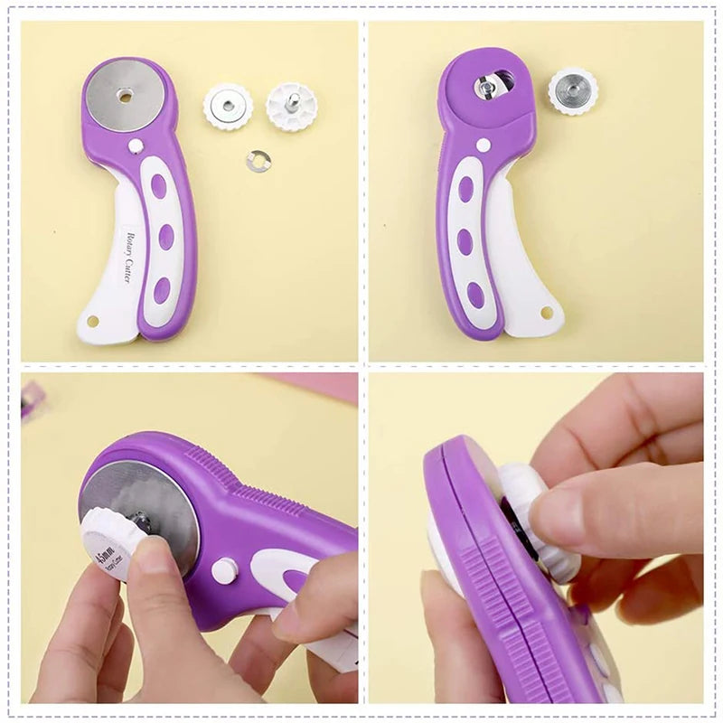 FiberCut – Purple 45mm Rotary Cutter Sewing Kit