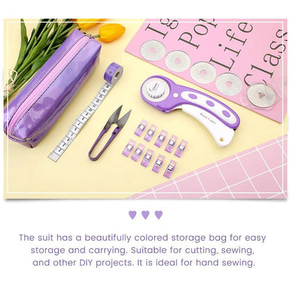 FiberCut – Purple 45mm Rotary Cutter Sewing Kit