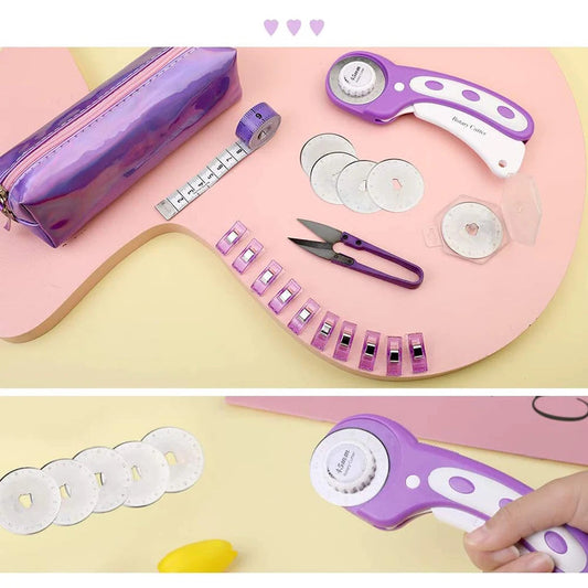 FiberCut – Purple 45mm Rotary Cutter Sewing Kit