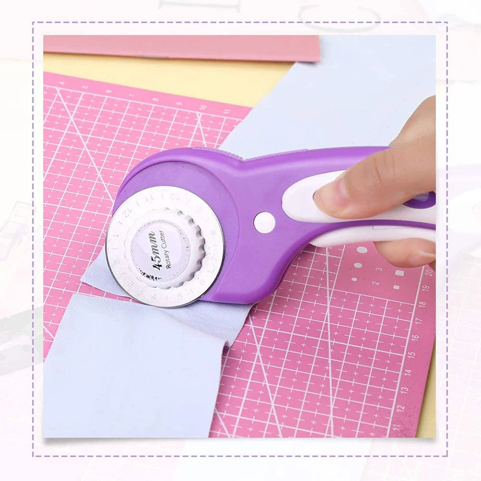 FiberCut – Purple 45mm Rotary Cutter Sewing Kit