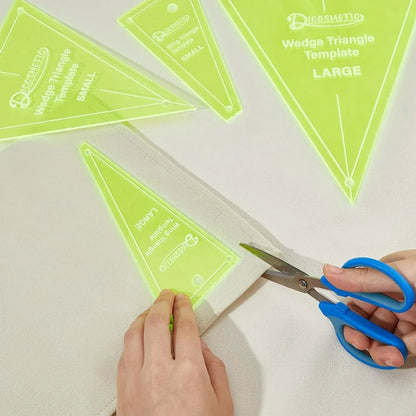 Sewverra – 4Pcs Acrylic Quilting Template & Ruler Set