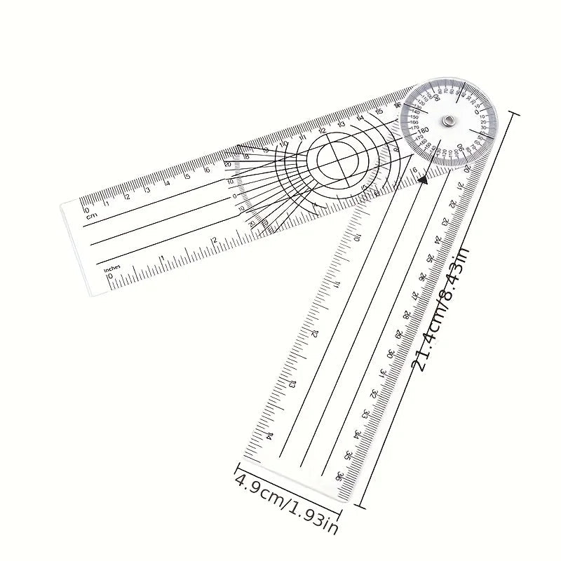 SpinoStitch – 360 Degree Medical Goniometer Angle Ruler