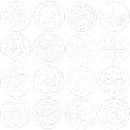 Florry – 16 Piece Acrylic Sashiko Flower Stencil Set