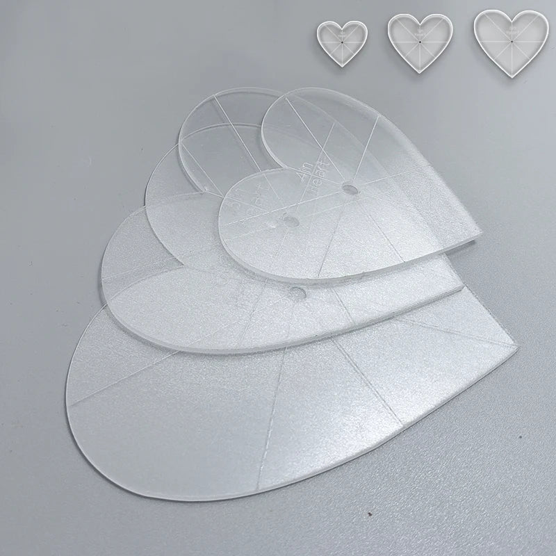 Heartist – 3 Piece Acrylic Quilting Template Set