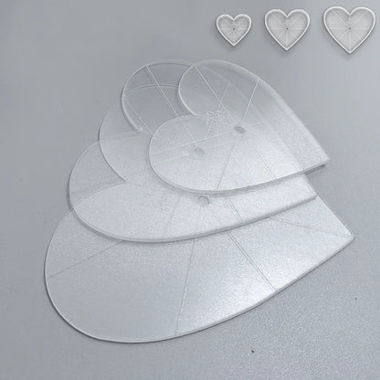 Heartist – 3 Piece Acrylic Quilting Template Set