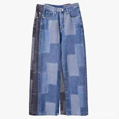 Denimi – Premium Plaid Washed Denim Fabric by the Meter