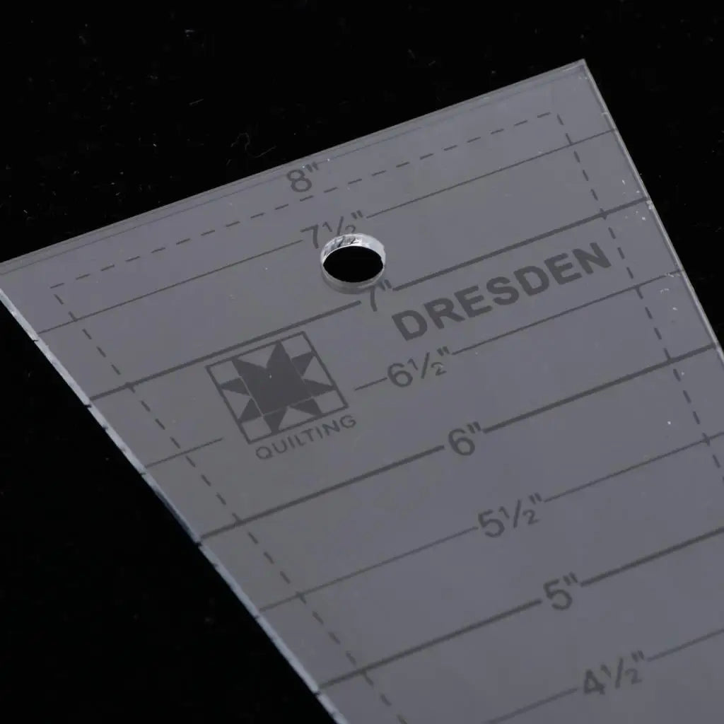 Quilturs – Precision Acrylic Dresden Ruler