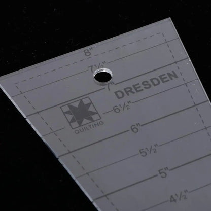 Quilturs – Precision Acrylic Dresden Ruler