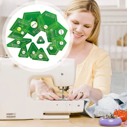 Geomerry – 12-Piece Quilting Template Set