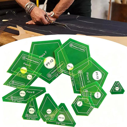 Geomerry – 12-Piece Quilting Template Set