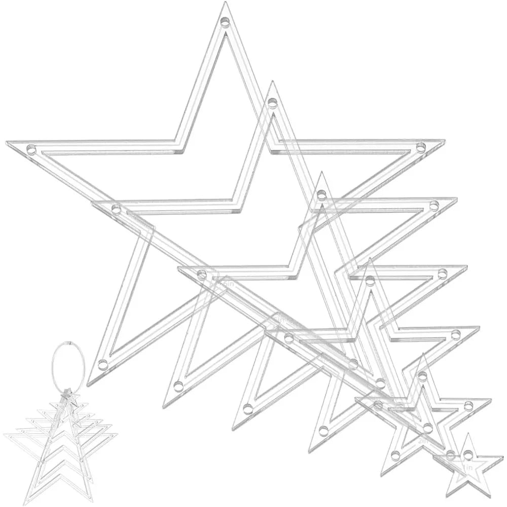 Starry – 6-Piece Acrylic Quilting Template Set