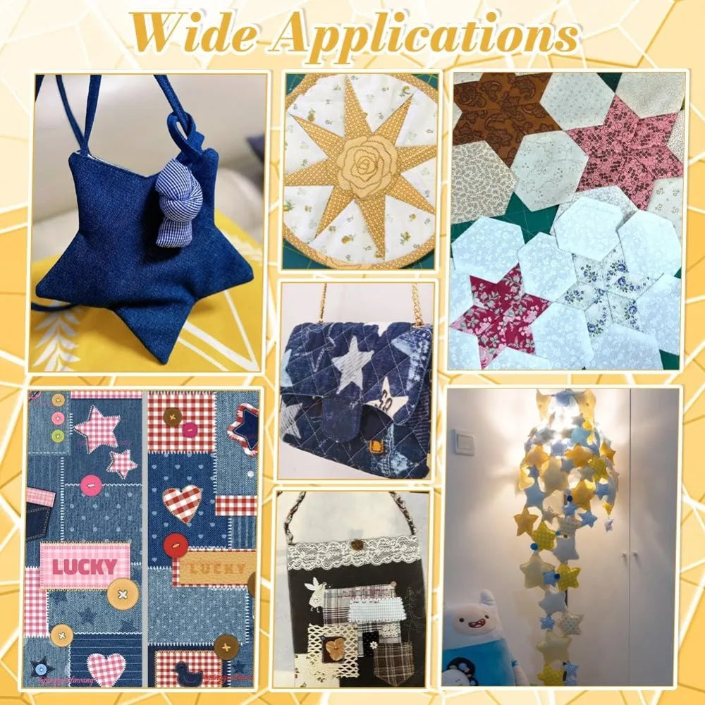 Starry – 6-Piece Acrylic Quilting Template Set