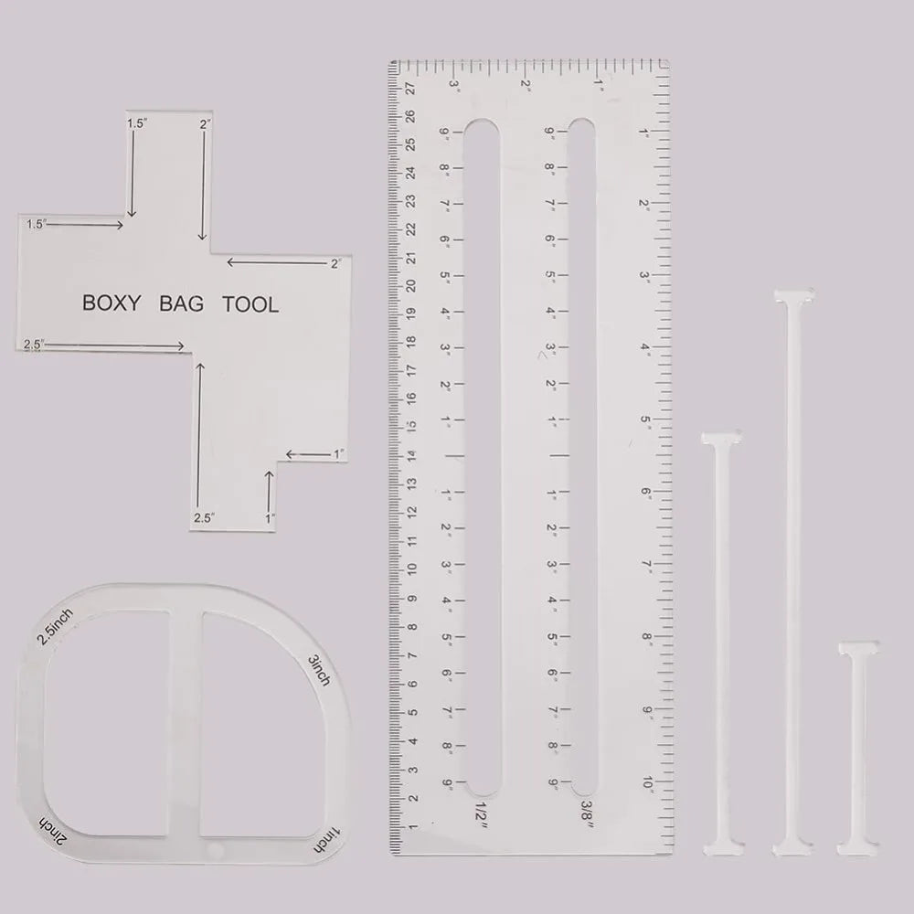 Boxy – 4-Piece Bag Making Template Set