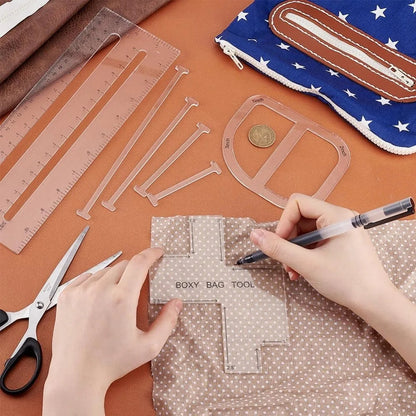 Boxy – 4-Piece Bag Making Template Set