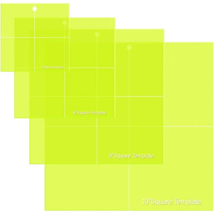 Quilivox – Acrylic Square Quilting Template Set