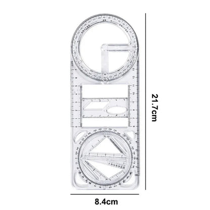 Geomixa – 360° Movable Quilting Geometric Drawing Ruler