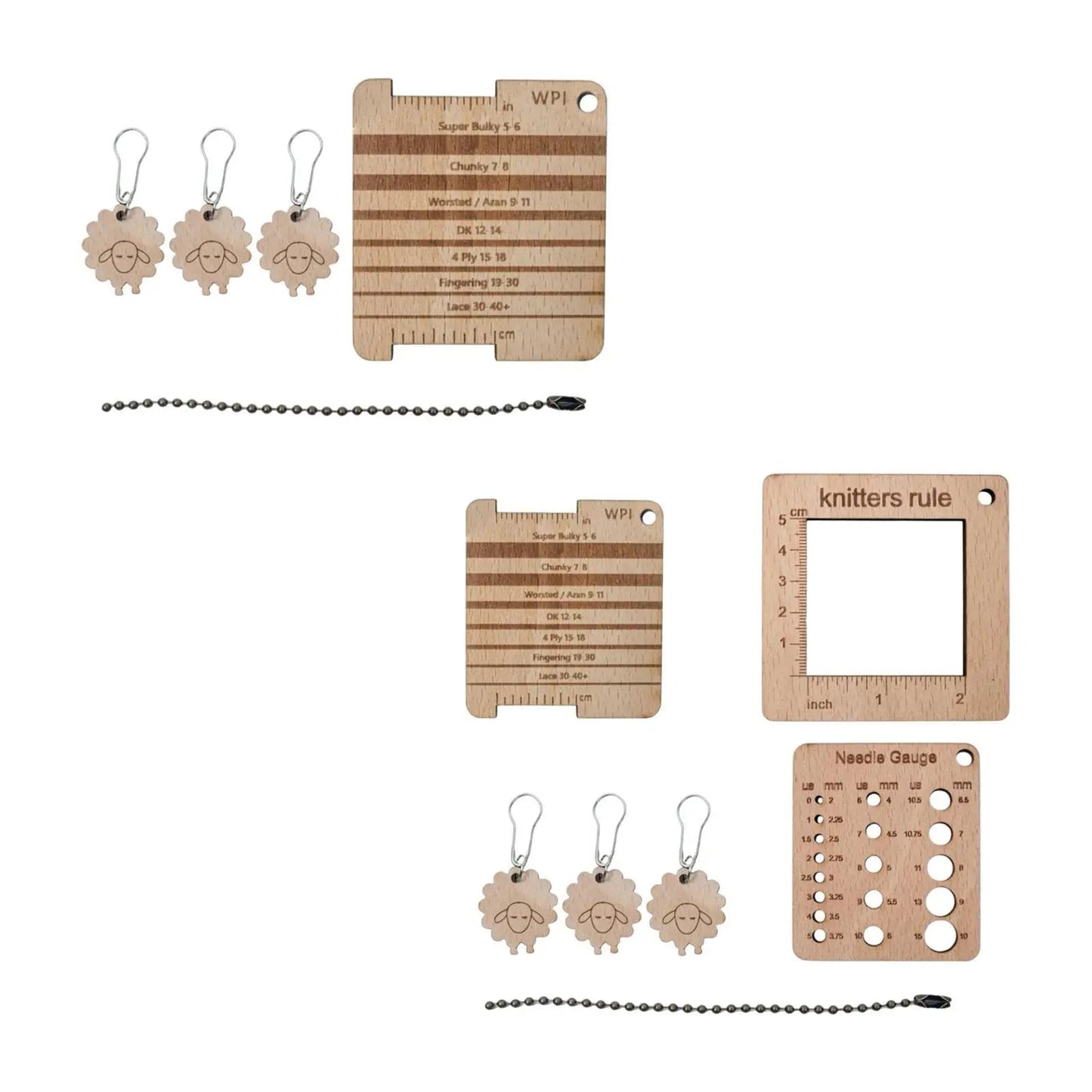 Knitiva – Knitting Gauge Ruler Set