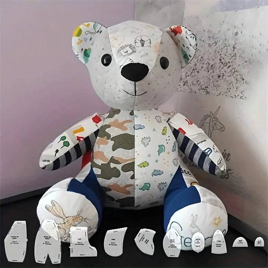 TeddyMemo – Acrylic Memory Bear Template Large Set