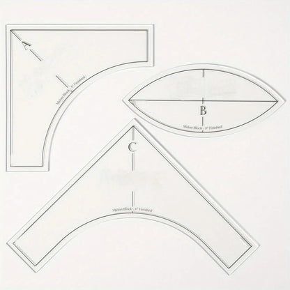 Patchest – Acrylic Patchwork Sewing Template Set