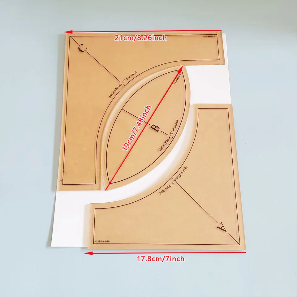 Patchest – Acrylic Patchwork Sewing Template Set