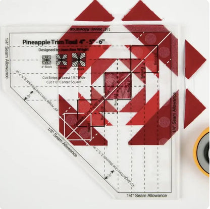 Pointquilt – Acrylic Pineapple Trim Ruler Template