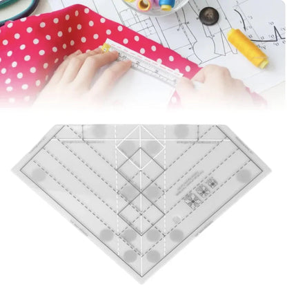 Pointquilt – Acrylic Pineapple Trim Ruler Template