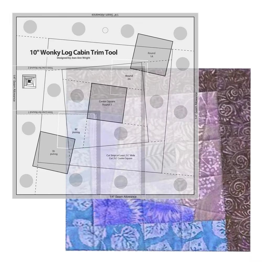 Boxis – Acrylic Log Cabin Quilting Trim Tool