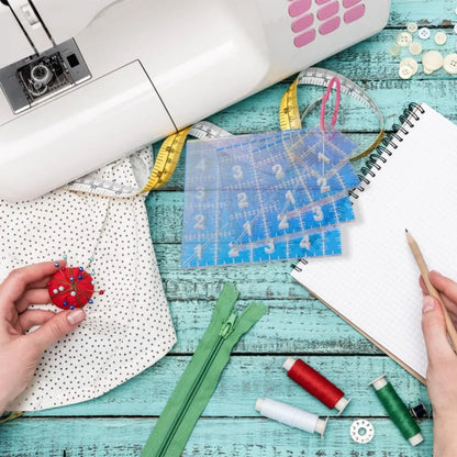 QuiltQuad – 4-Size Acrylic Quilting Template Set