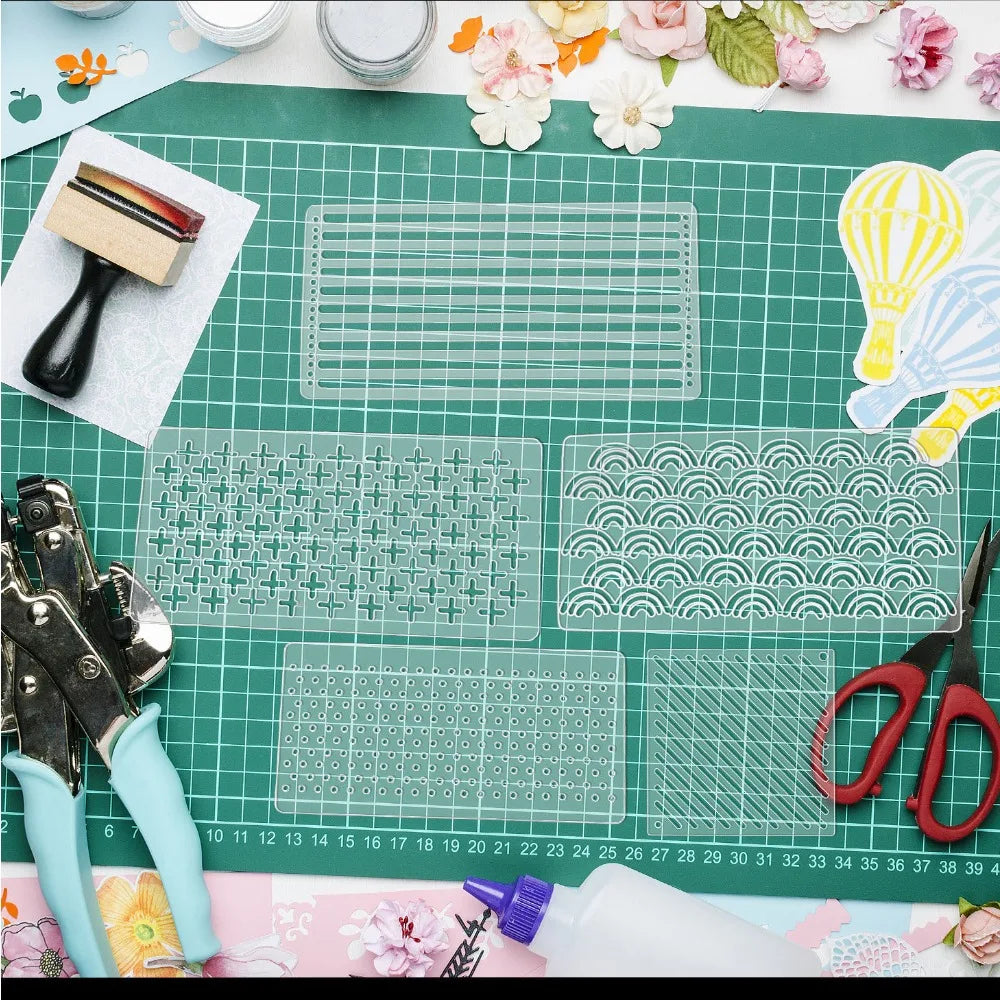 PatchPulse – Acrylic Sashiko Embroidery Stencil