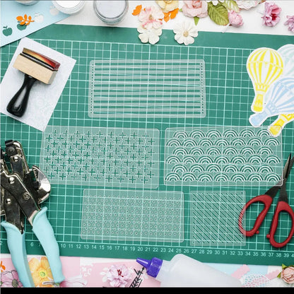 PatchPulse – Acrylic Sashiko Embroidery Stencil