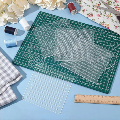 PatchPulse – Acrylic Sashiko Embroidery Stencil