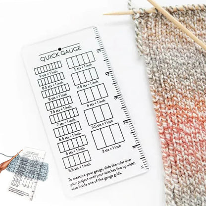 KnitWit – Knitting & Crochet Gauge Ruler.