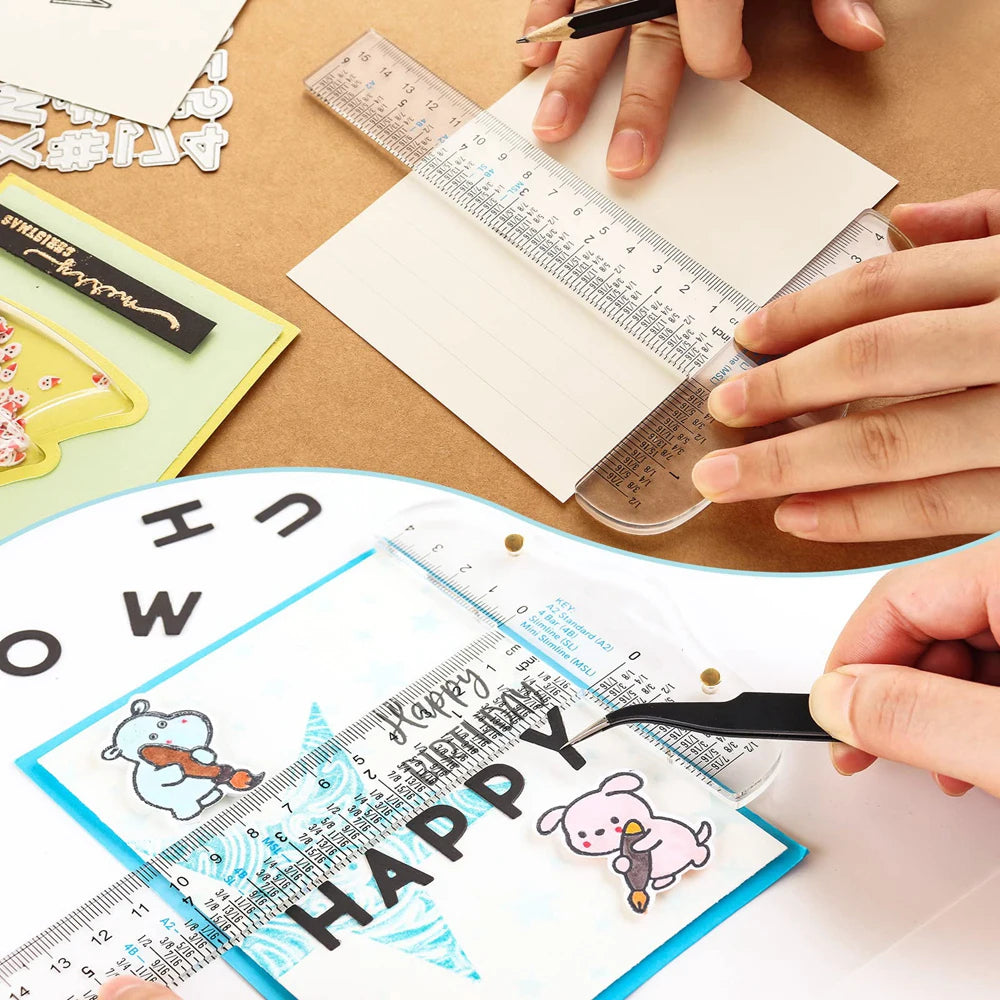 TSight – 6-Inch Clear Acrylic T-Square Ruler