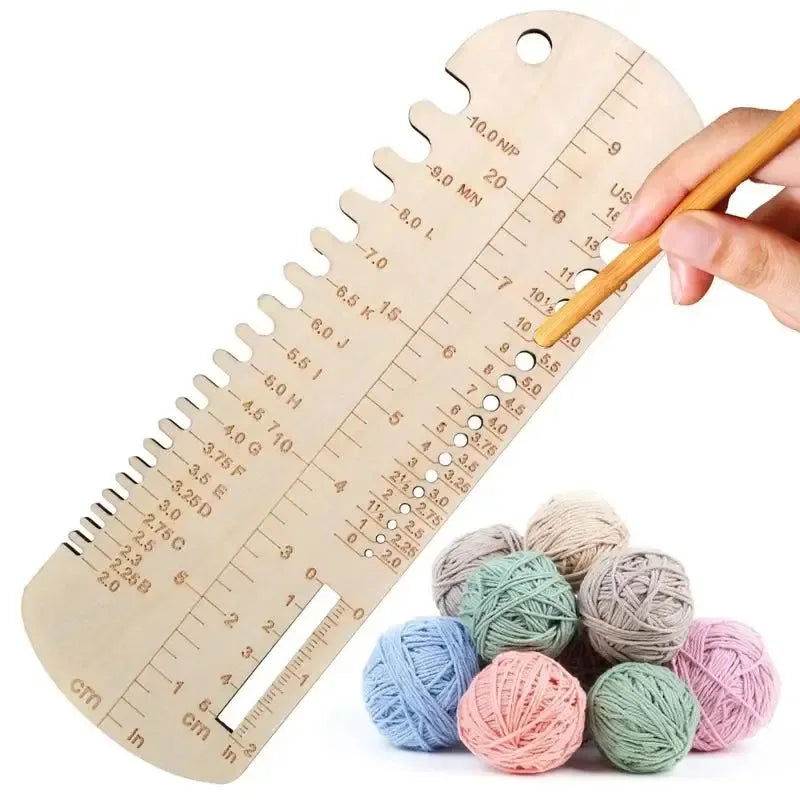 KnittyMeasure – Wooden Sock Measuring Ruler