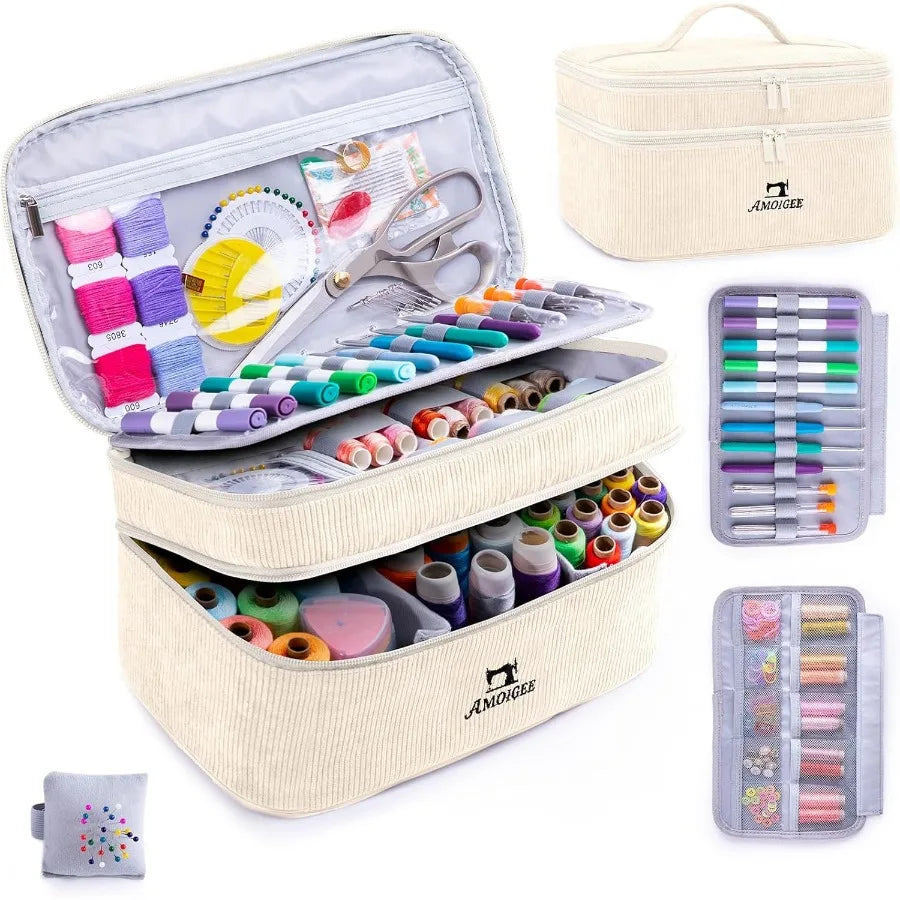 SewVault – Double-Layer Sewing Accessories Organizer Tote