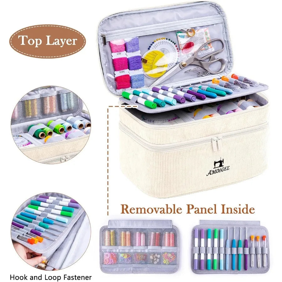 SewVault – Double-Layer Sewing Accessories Organizer Tote