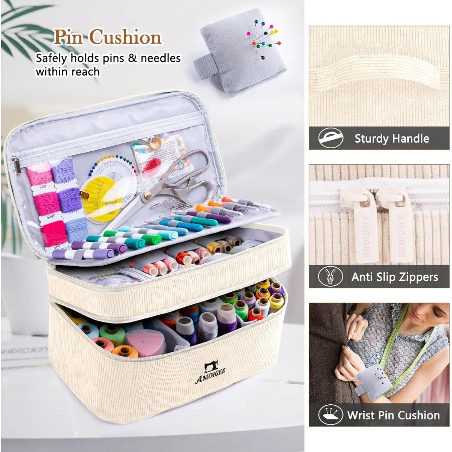 SewVault – Double-Layer Sewing Accessories Organizer Tote