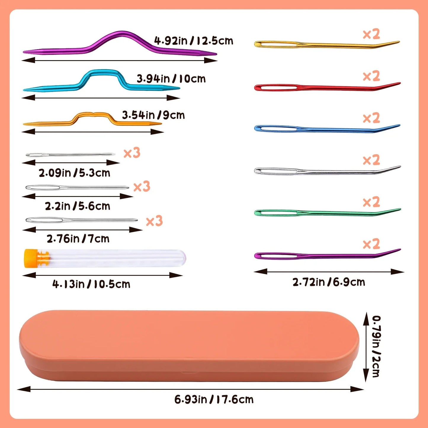 YarnExp – Professional Crochet & Needle Kit with Storage Box