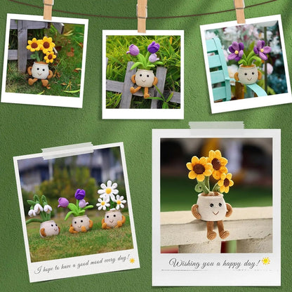 BloomSun – Sunflower & Tulip Crochet Starter Kit
