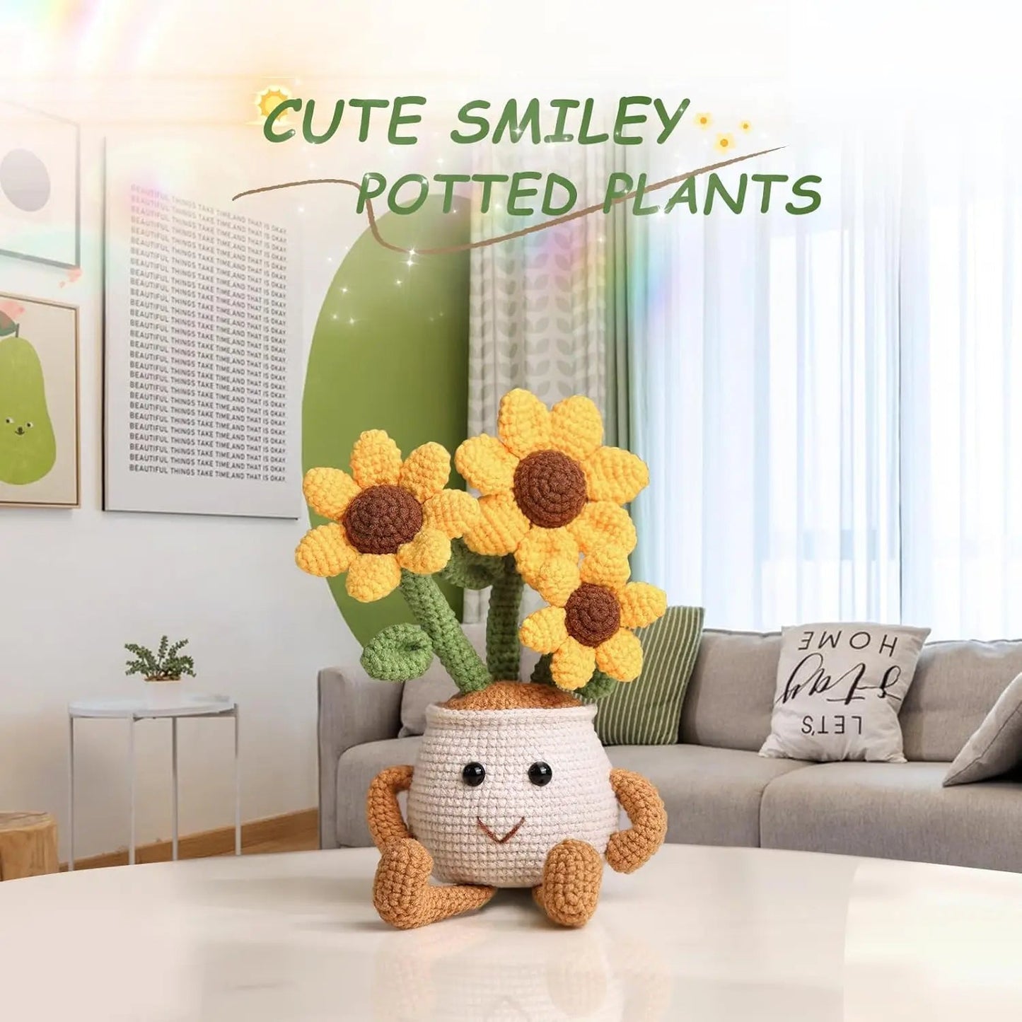 BloomSun – Sunflower & Tulip Crochet Starter Kit